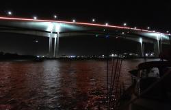 Gateway Bridges at night